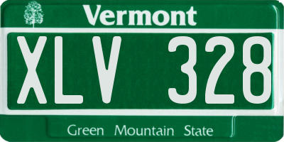 VT license plate XLV328