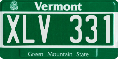 VT license plate XLV331