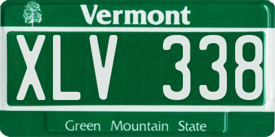 VT license plate XLV338