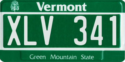 VT license plate XLV341