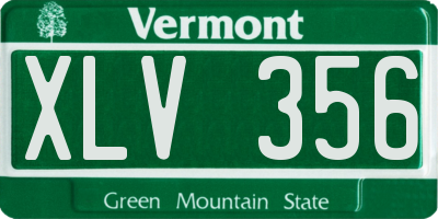 VT license plate XLV356