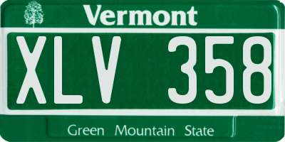 VT license plate XLV358