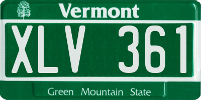 VT license plate XLV361