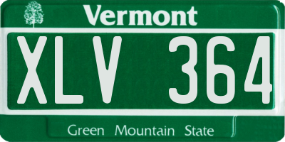 VT license plate XLV364