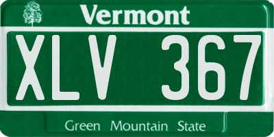 VT license plate XLV367