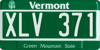 VT license plate XLV371