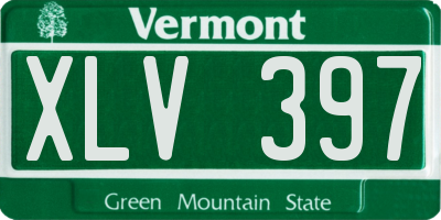 VT license plate XLV397