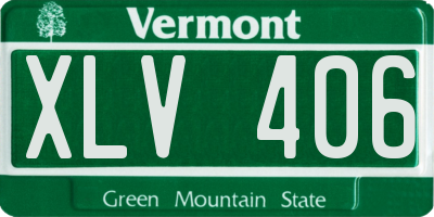 VT license plate XLV406