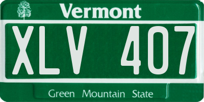 VT license plate XLV407