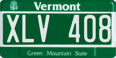 VT license plate XLV408
