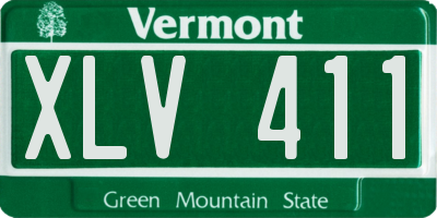 VT license plate XLV411