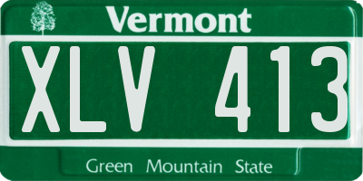VT license plate XLV413