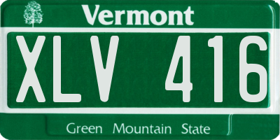 VT license plate XLV416