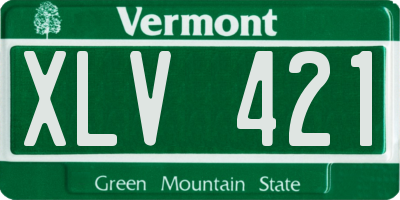 VT license plate XLV421