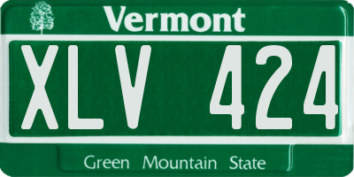 VT license plate XLV424