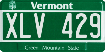 VT license plate XLV429