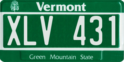 VT license plate XLV431