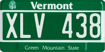 VT license plate XLV438