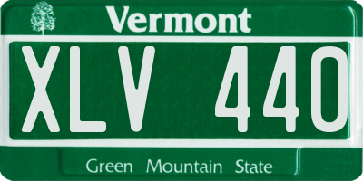VT license plate XLV440