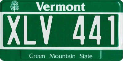 VT license plate XLV441