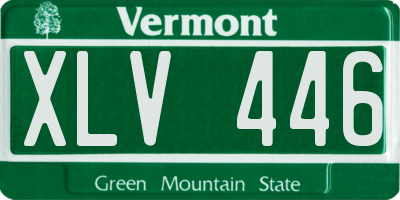 VT license plate XLV446