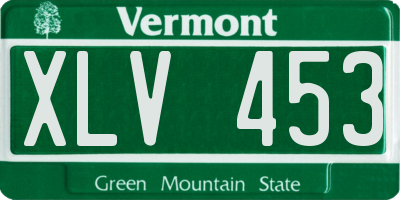 VT license plate XLV453