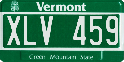 VT license plate XLV459