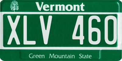 VT license plate XLV460