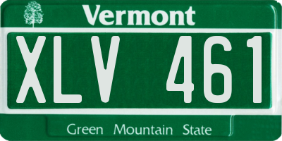VT license plate XLV461