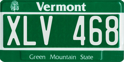 VT license plate XLV468