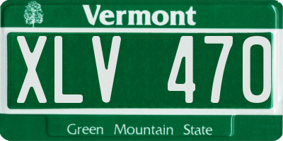 VT license plate XLV470