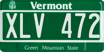 VT license plate XLV472