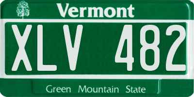 VT license plate XLV482