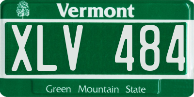 VT license plate XLV484