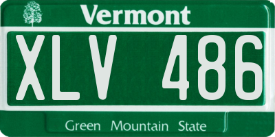 VT license plate XLV486