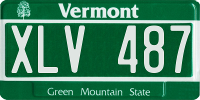 VT license plate XLV487