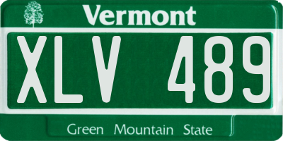 VT license plate XLV489