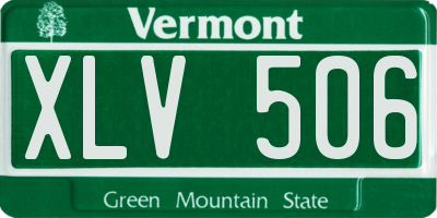 VT license plate XLV506