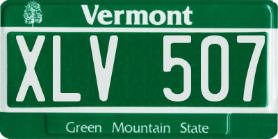 VT license plate XLV507