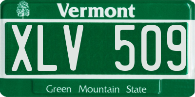 VT license plate XLV509