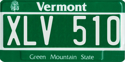 VT license plate XLV510