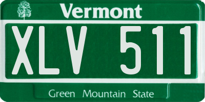 VT license plate XLV511