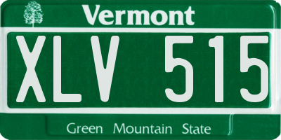 VT license plate XLV515