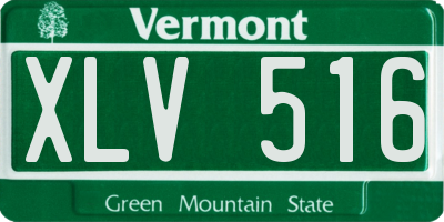 VT license plate XLV516