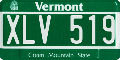 VT license plate XLV519