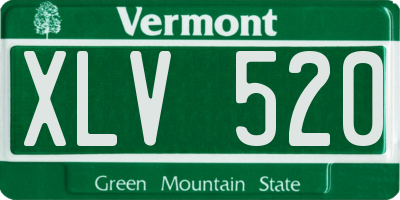 VT license plate XLV520