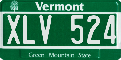 VT license plate XLV524
