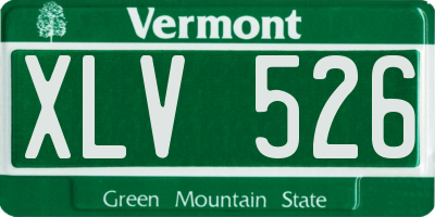 VT license plate XLV526