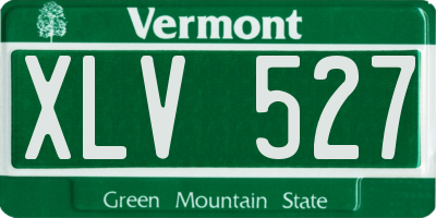 VT license plate XLV527
