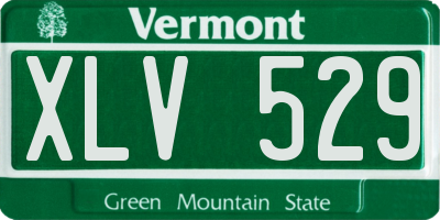 VT license plate XLV529